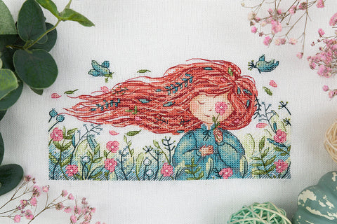Cross Stitch Embroidery Kit “Southern Wind” with Pattern, Threads, Needle and Fabric by PANNA KLART