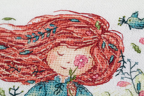 Cross Stitch Embroidery Kit “Southern Wind” with Pattern, Threads, Needle and Fabric by PANNA KLART