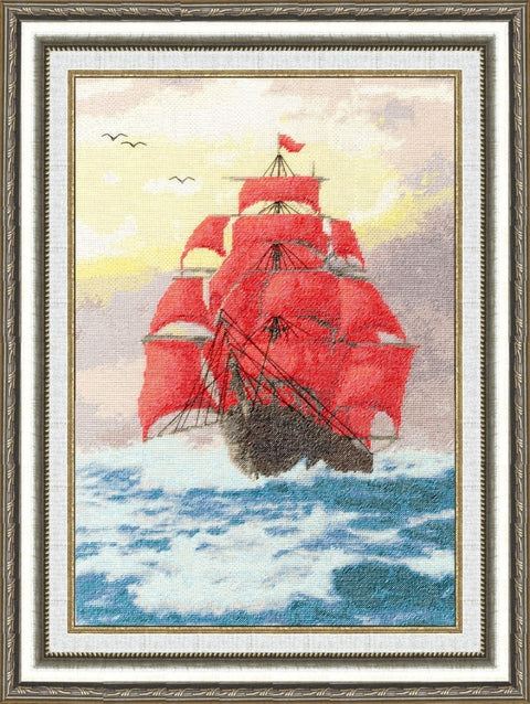 MM015 _rimson Sails Cross Stitch Kit from Golden Fleece