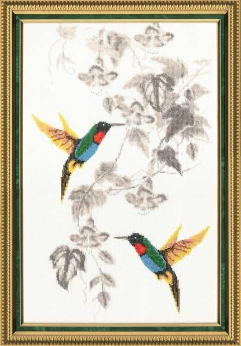 RS016 Heavens Birds Cross Stitch Kit from Golden Fleece