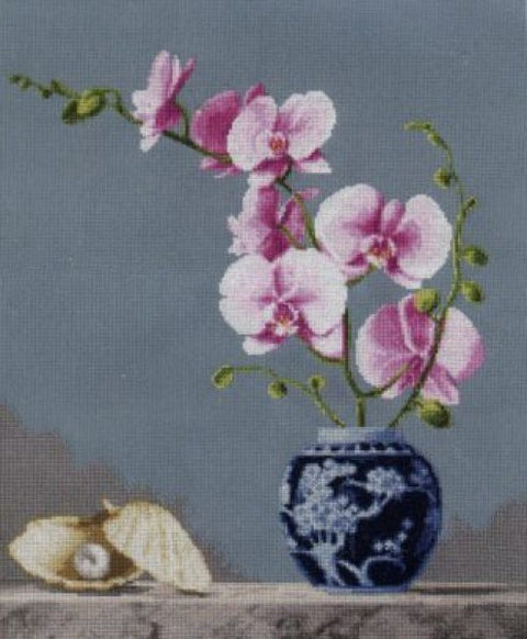 SZH024 Rose orchid Cross Stitch Kit from Golden Fleece