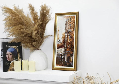 Counted Cross Stitch Kit East Street Cityscape, Zolotoe Runo, Aida Cotton Fabric, Color Threads and Needle Included