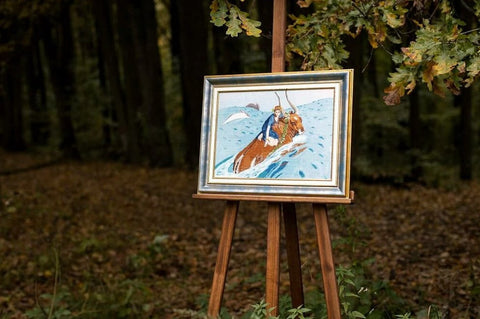 Zolotoe Runo Counted Cross Stitch Kit “Abduction” with Canvas, Threads, Needle, Chart and Instructions