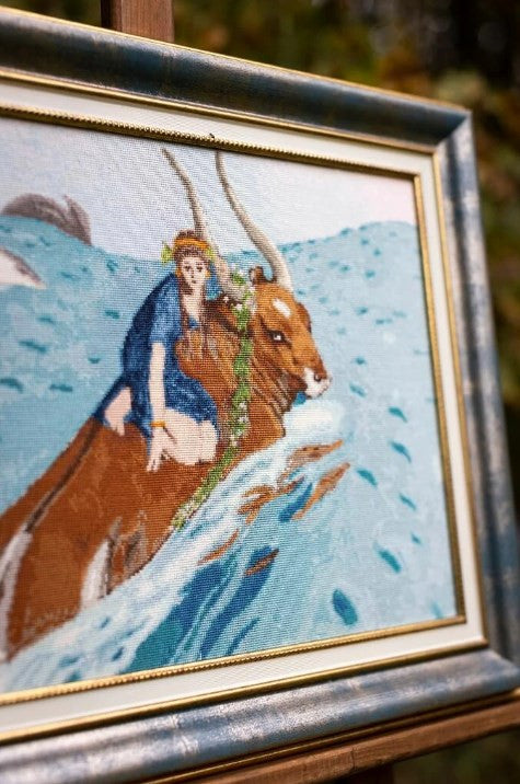 Zolotoe Runo Counted Cross Stitch Kit “Abduction” with Canvas, Threads, Needle, Chart and Instructions