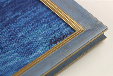 Shipwreck Cross Stitch Kit, Maritime Embroidery Set, Zolotoe Runo, 41.3 × 51.3 cm, Multicolor Wall Decor Project