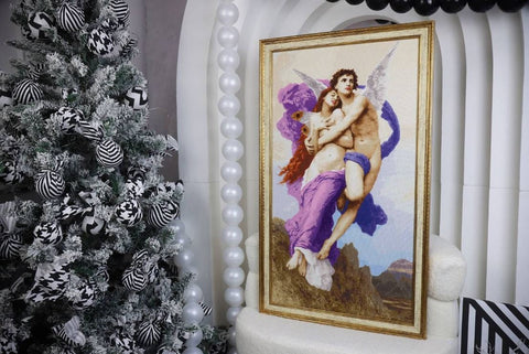 Cross Stitch Kit The Abduction of Psyche, 42 x 76 cm, Zolotoe Runo, Aida 18, 58 Madeira Colors
