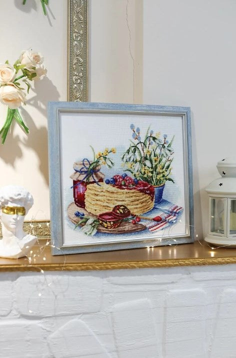 Counted Cross Stitch Embroidery Kit, Maslenitsa Theme, “My Soul,” Zolotoe Runo, Multicolor DIY Craft Set
