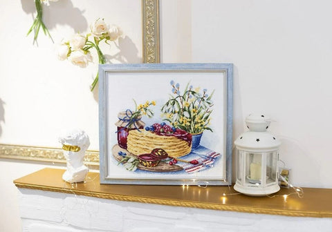 Counted Cross Stitch Embroidery Kit, Maslenitsa Theme, “My Soul,” Zolotoe Runo, Multicolor DIY Craft Set