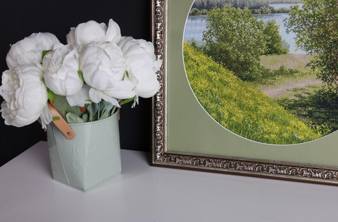 Counted Cross Stitch Kit Sunny Hills Landscape, Zolotoe Runo, Aida 16 Canvas, 31.7 x 31.7 cm, 35 Colors, Madeira Threads