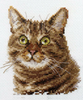 Alisa siuvinėjimo rinkinys Katės akys, Aida 14, 11x12 cm