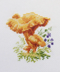 Siuvinėjimo rinkinys kryželiu Voveraitės, 14 ct Aida, 9x9 cm
