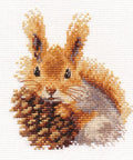Voverės siuvinėjimo rinkinys, Aida 14, 11x12 cm