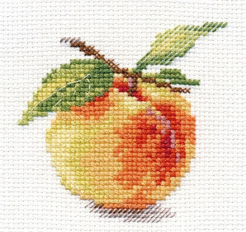 Alisa siuvinėjimo kryželiu rinkinys Persikas, 8x8 cm