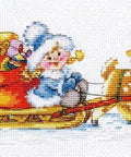 Kalėdinis siuvinėjimo rinkinys Happy New Year, Aida 14 Lurex