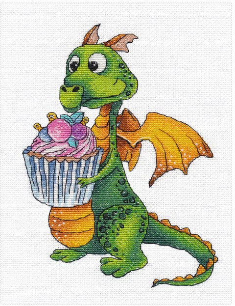 Dragon Cross Stitch Kit, Detailed Multicolor Design for Home Decor and Creative Embroidery Hobby, Oven