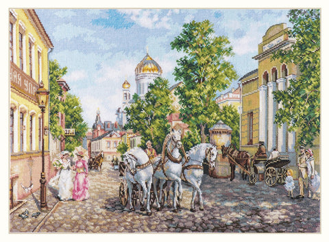 Siuvinėjimo rinkinys Kristaus Šventykla, Aida 16, 45x31 cm