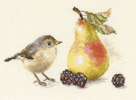 Kryželių rinkinys Alisa Paukštis ir kriaušė, Aida 16, 17x11 cm