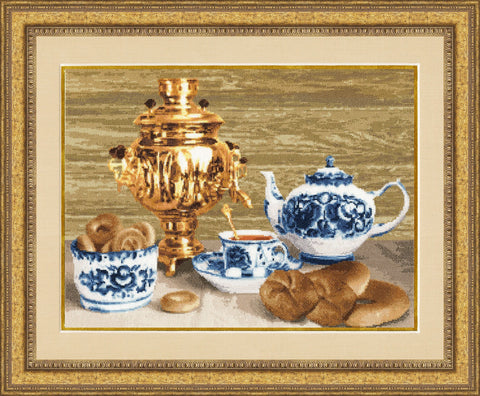 SZH027 Russian samovar Cross Stitch Kit from Golden Fleece