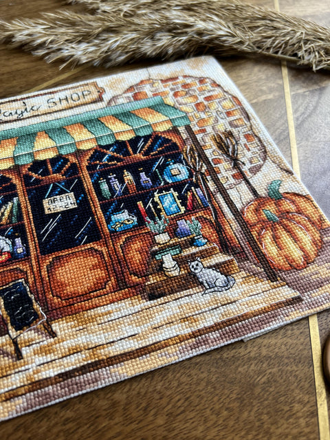 Counted Cross Stitch Embroidery Kit, Aida 16 ct, 33 Colors, Cotton Threads, 28.5 × 19 cm, Andriana