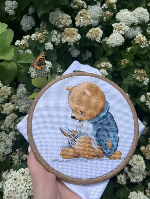 Evening Tale Cross Stitch Kit, Calming Tones, DIY Craft for Beginners and Experienced Crafters, Andriana, Home Decor 恒一