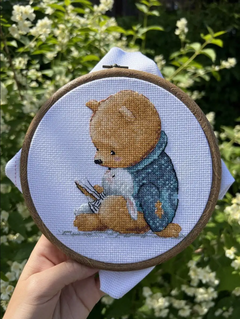 Evening Tale Cross Stitch Kit, Calming Tones, DIY Craft for Beginners and Experienced Crafters, Andriana, Home Decor 恒一