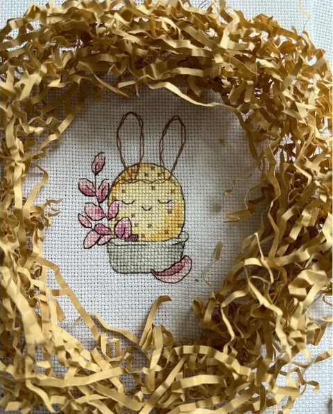 Spring Cross Stitch Kit, 3 Floral Designs, Complete Embroidery Set with Fabric, Threads, Needle, Chart and Instructions by Andriana
