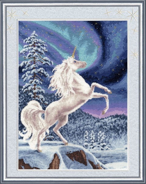 F021 Northern lights Cross Stitch Kit from Golden Fleece