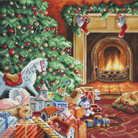 Siuvinėjimo rinkinys Cozy Christmas SLETIL8009