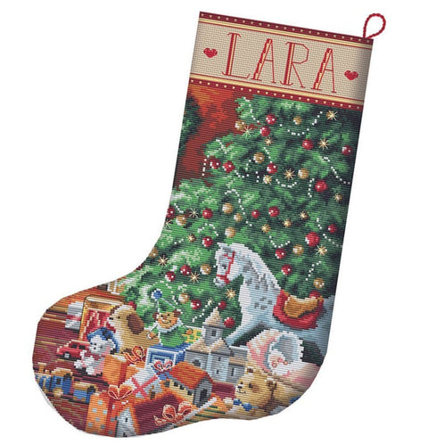 Siuvinėjimo rinkinys Cozy Christmas Stocking SLETIL8010
