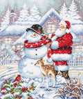 Siuvinėjimo rinkinys Snowman and Santa SLETIL8015