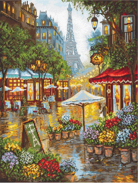 Siuvinėjimo rinkinys Spring flowers Paris SLETIL8038