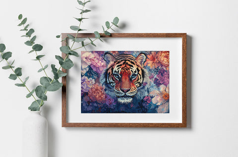 Cross Stitch Kit “Wild Eyes” Wildlife Design, Letistitch, 38 × 27 cm Finished Size, Embroidery Wall Art Project
