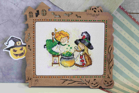 Cross Stitch Kit with Pattern and Threads, “According to an Old Recipe” Culinary Design, MP Studia