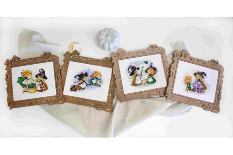 Cross Stitch Embroidery Kit with “Magic Cleaning” Design, Beginner-Friendly Craft Set by MP Studia