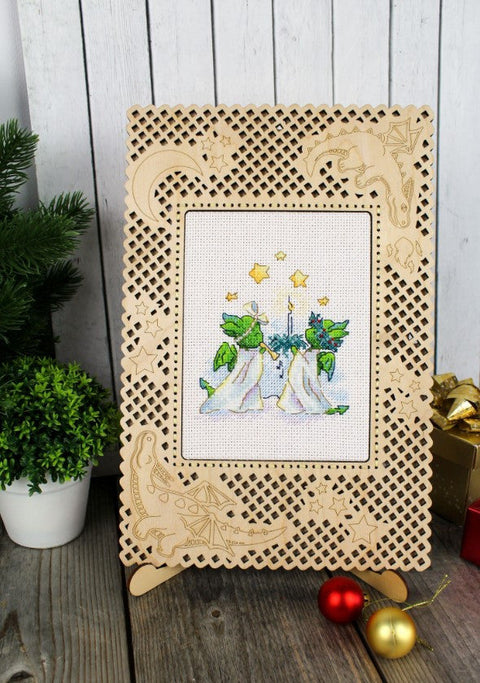 Starry Night Cross Stitch Kit, Van Gogh Design, Aida Canvas, Cotton Threads, Needle and Pattern, MP Studia, Beginner Friendly