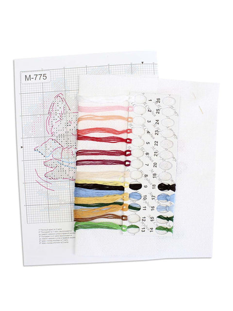 Cross Stitch Embroidery Kit “We’ll Be on Time,” MP Studia, 12×20 cm, Home Decor Craft Project