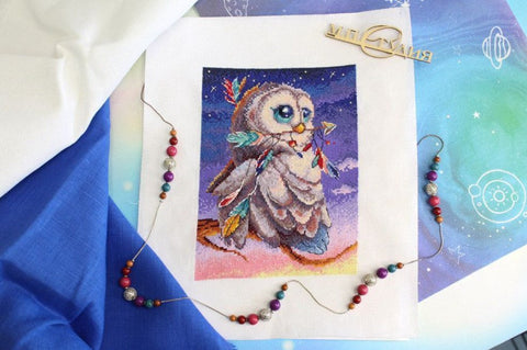 MP Studia Cross Stitch Embroidery Kit, Multicolor Design, Clear Chart, Beginner-Friendly Counted Stitch Pattern