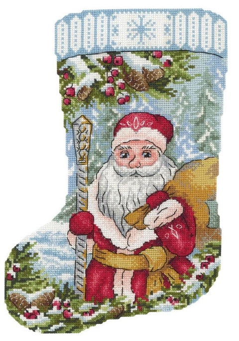 MP Studia Cross Stitch Kit, Fairytale Journey Design, Multicolor Cotton Threads, Aida Fabric, Needle and Pattern Included