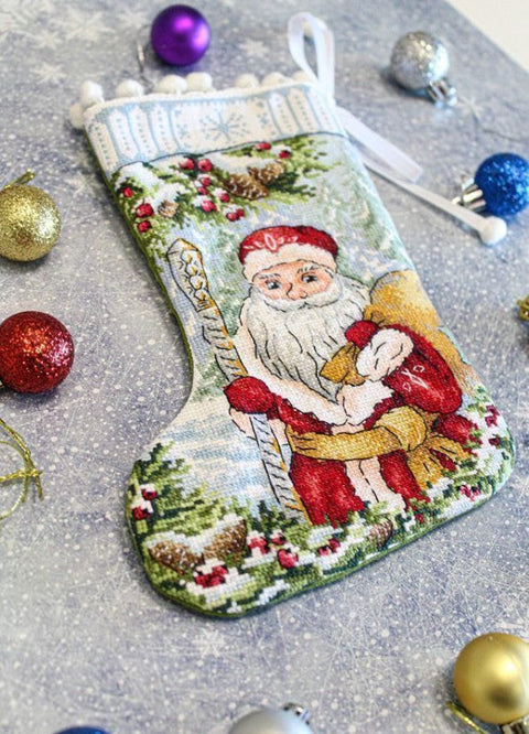 MP Studia Cross Stitch Kit, Fairytale Journey Design, Multicolor Cotton Threads, Aida Fabric, Needle and Pattern Included