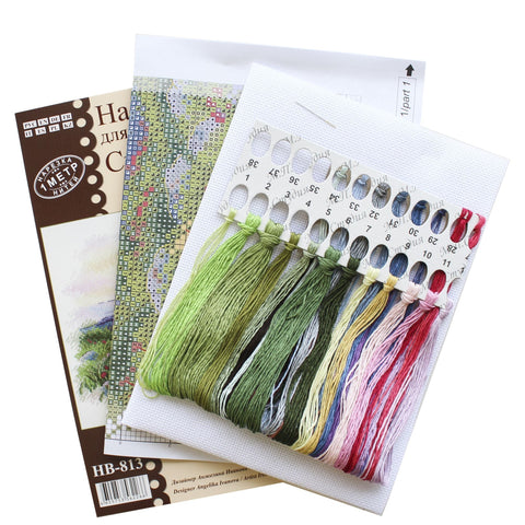 Cross Stitch Kit with Chersonesus Panorama, Aida Canvas, Cotton Threads, Needle and Chart by MP Studia