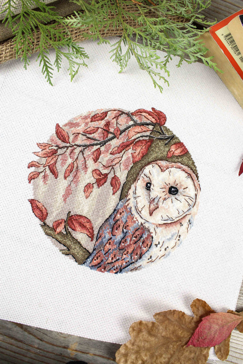 Cross Stitch Kit with Night Watchman Motif, MP Studia Counted Cross Stitch, Aida Fabric, Cotton Threads, Needle and Pattern