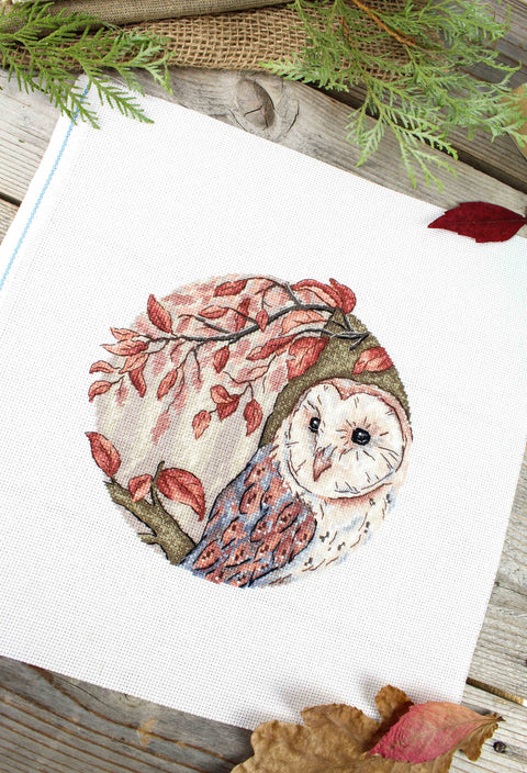 Cross Stitch Kit with Night Watchman Motif, MP Studia Counted Cross Stitch, Aida Fabric, Cotton Threads, Needle and Pattern