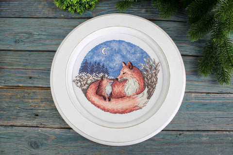 Cross Stitch Embroidery Kit, Bedtime Stories Design, Clear Pattern, Canvas, Threads, Needle and Instructions by MP Studia