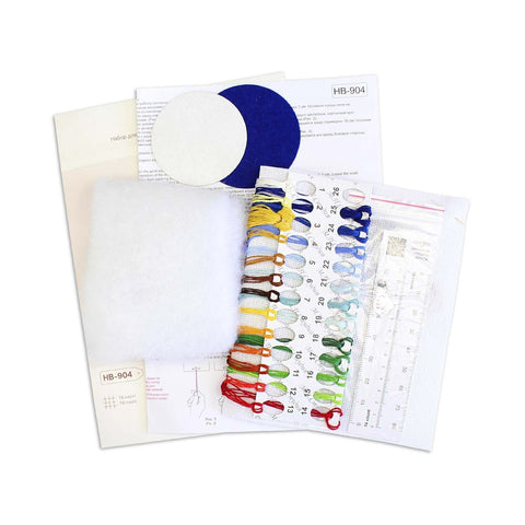 Cross Stitch Kit for Lantern Pinkeep Pincushion, MP Studia, 9×9 cm Decorative Needlework Project