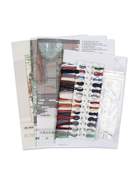 Cross Stitch Embroidery Kit “Good Shot,” 19 x 14 cm, MP Studia, 16 Count Cotton Canvas, 26 Thread Colors