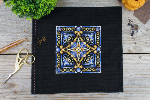 Counted Cross Stitch Kit with Persian Motifs, MP Studia, Aida Fabric, Cotton Threads, Beginner to Advanced