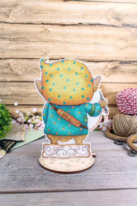 Cross Stitch Embroidery Kit “Long Process” with Aida Canvas, Cotton Threads, Needle, Pattern and Instructions by MP Studia