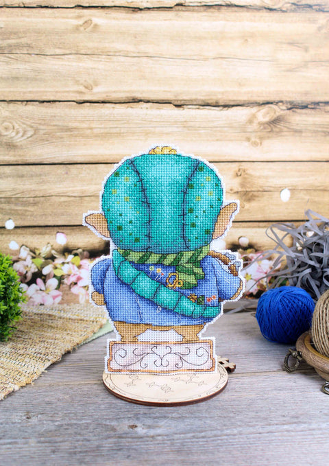 Cross Stitch Embroidery Kit with Canvas, Threads, Needle, Pattern and Instructions, MP Studia, Beginner-Friendly Craft Set