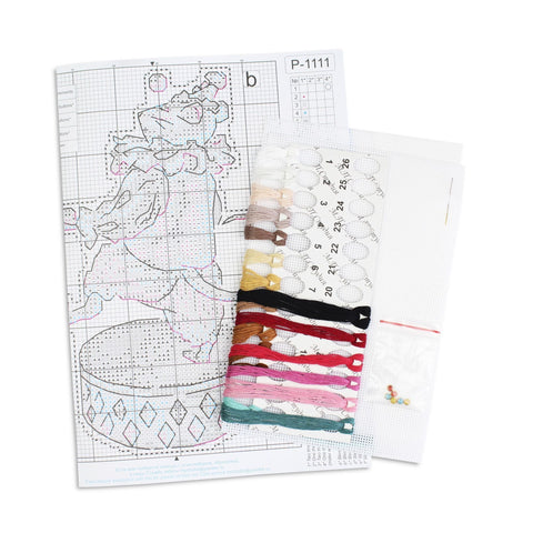 Cross Stitch Embroidery Kit Little Juggler, MP Studia, 16×11 cm, Aida Fabric, Cotton Threads, Needle and Pattern Included