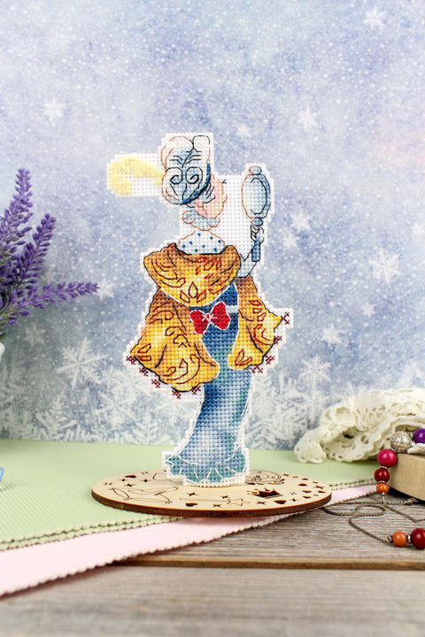 Cross Stitch Kit “Second Sister” Portrait Design, 16 × 8 cm, MP Studia, Beginner-Friendly Embroidery Project